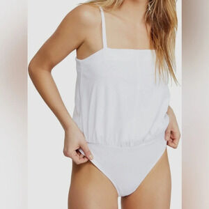 Free People White Bodysuit